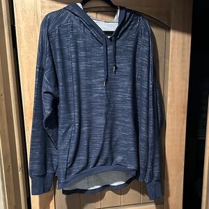 Navy Blue Hooded Sweatshirt